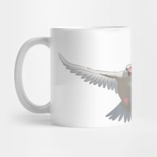 White Java sparrow Mug